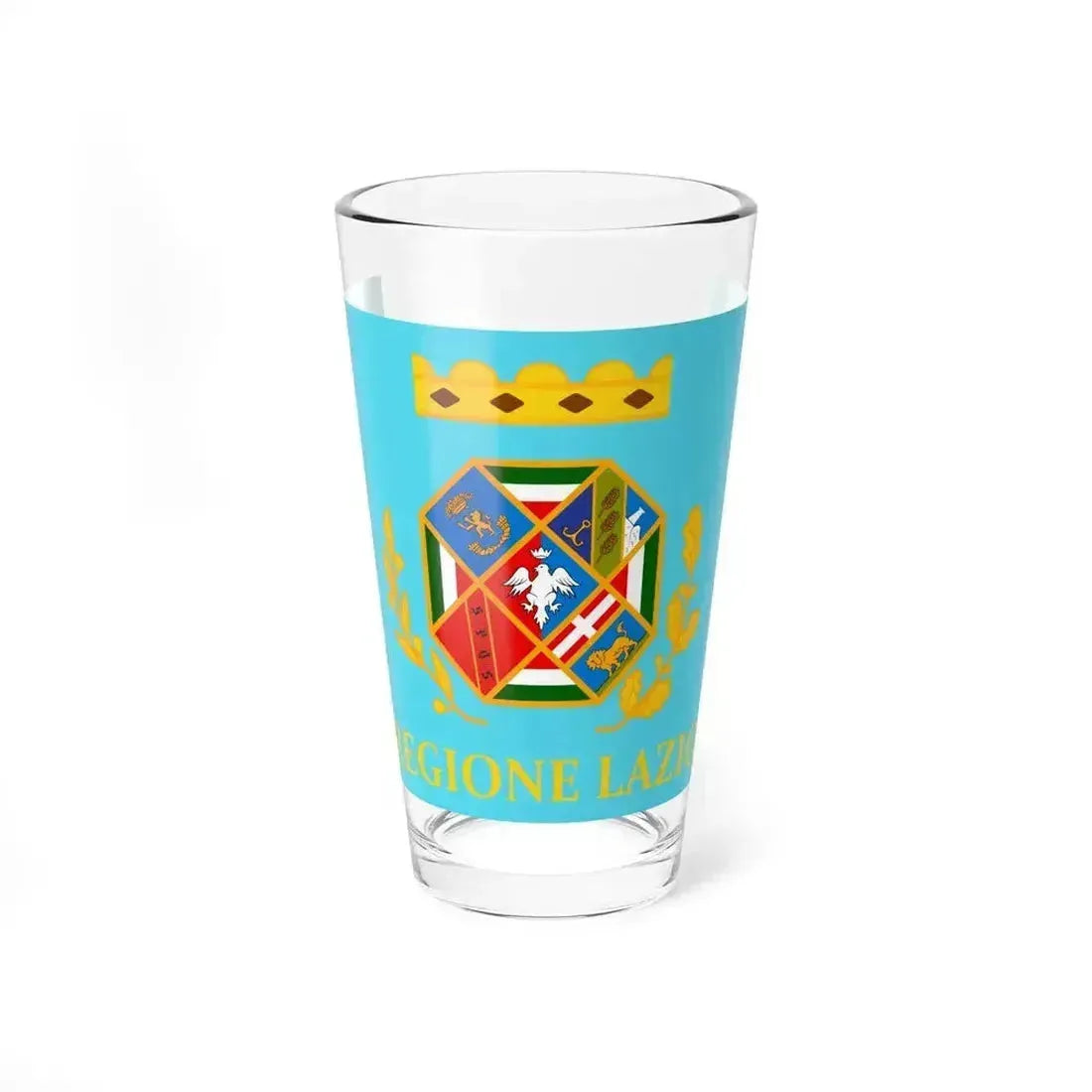 Flag of Lazio Italy - Pint Glass 16oz 16oz - Go Mug Yourself