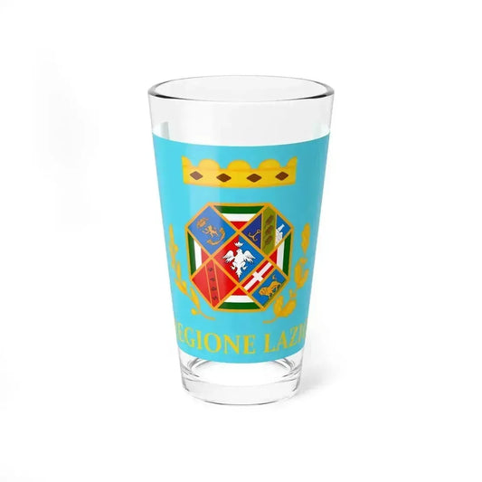 Flag of Lazio Italy - Pint Glass 16oz 16oz - Go Mug Yourself