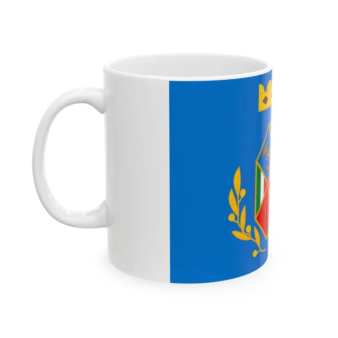 Flag of Lazio textless (Italy) White Coffee Mug - Go Mug Yourself