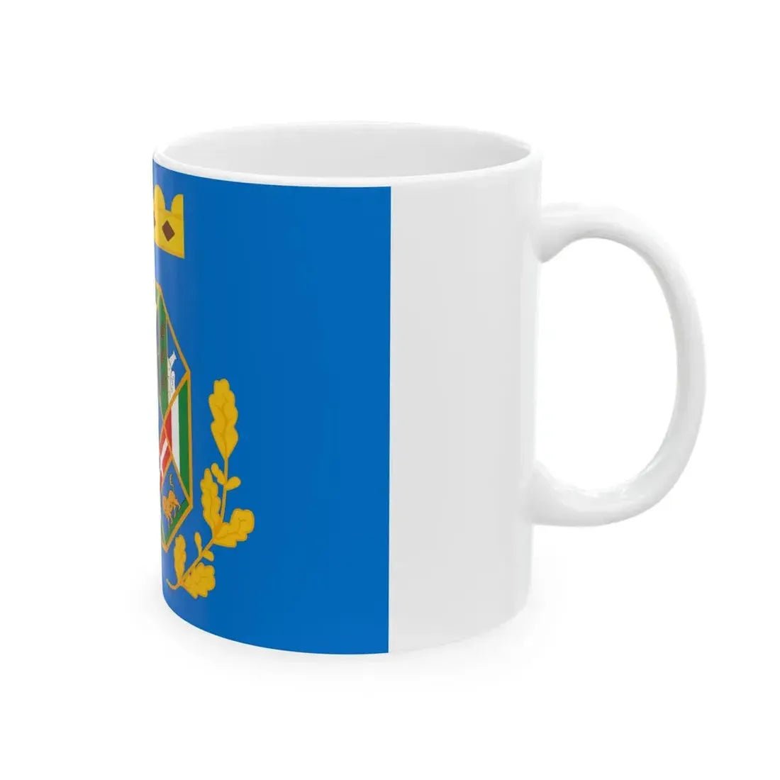 Flag of Lazio textless (Italy) White Coffee Mug - Go Mug Yourself