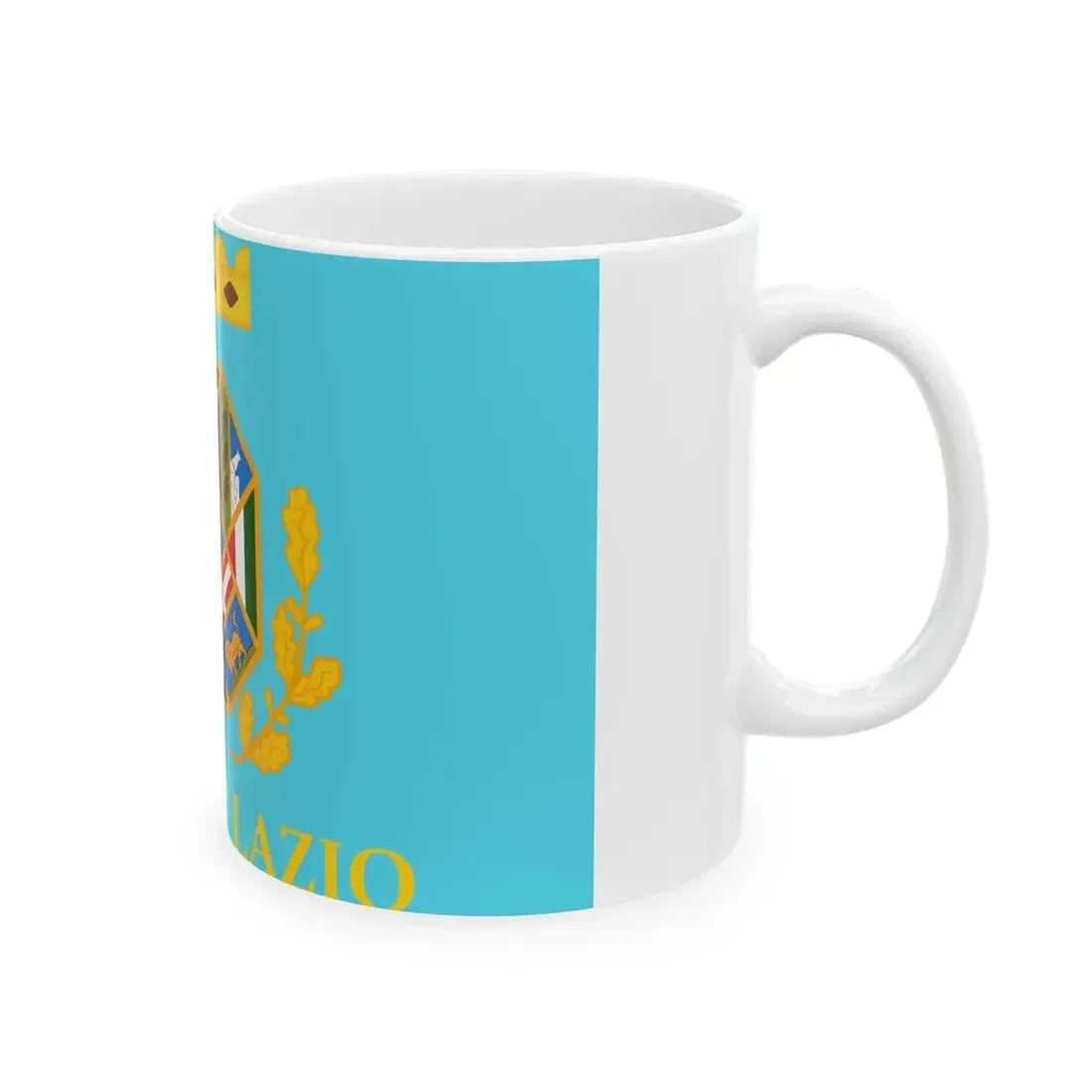 Flag of Lazio Variant (Italy) White Coffee Mug - Go Mug Yourself