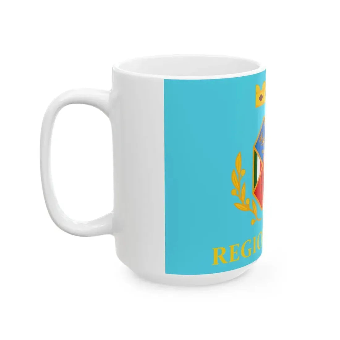 Flag of Lazio Variant (Italy) White Coffee Mug - Go Mug Yourself