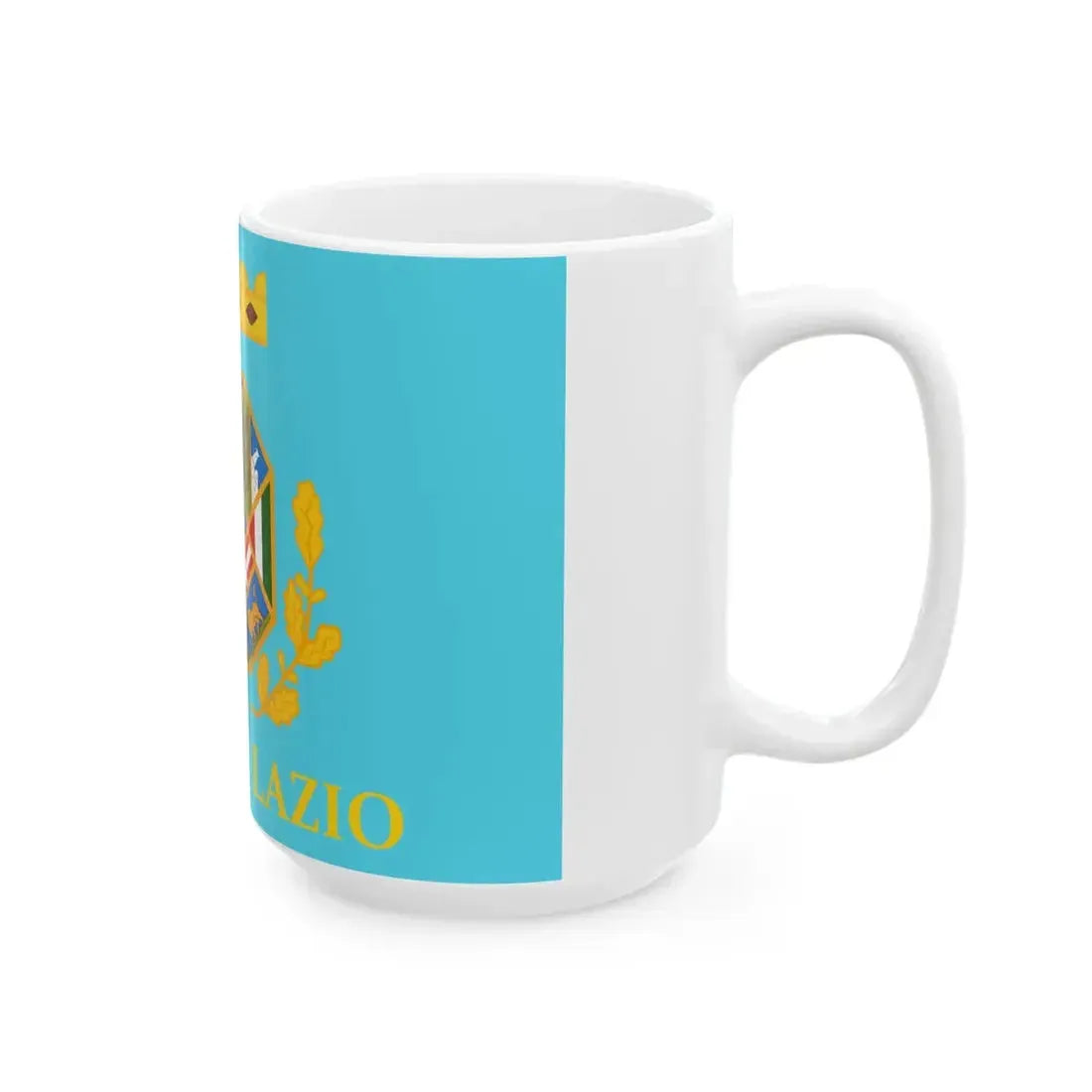 Flag of Lazio Variant (Italy) White Coffee Mug - Go Mug Yourself