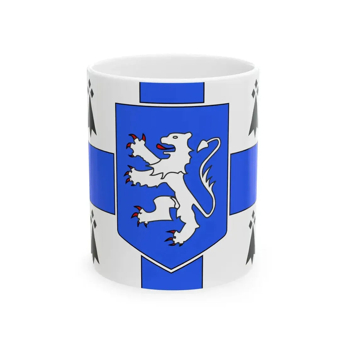 Flag of Le Juch (France) White Coffee Mug 11oz - Go Mug Yourself