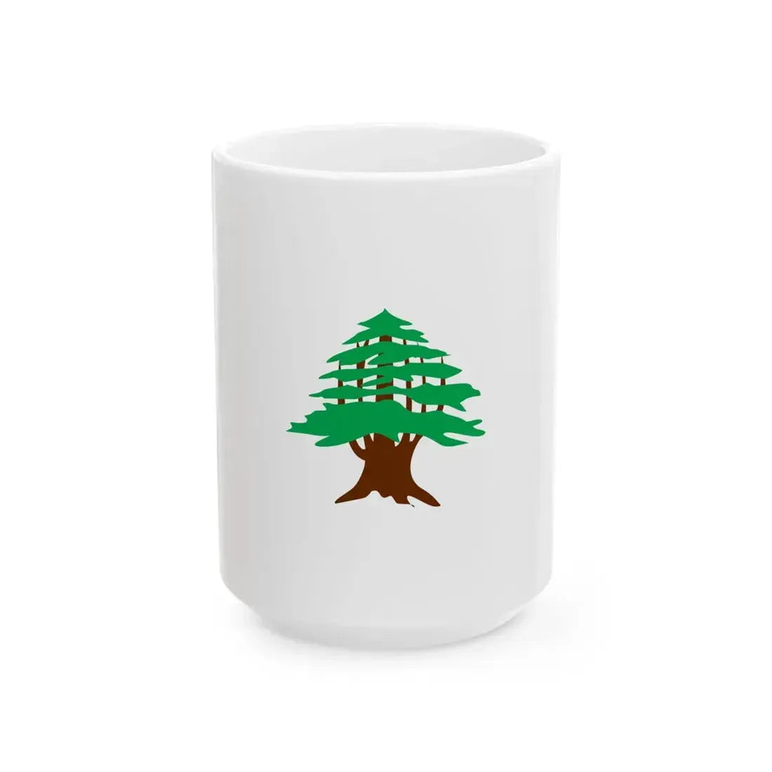 Flag of Lebanon 1918-1920 (Lebanon) White Coffee Mug 15oz - Go Mug Yourself
