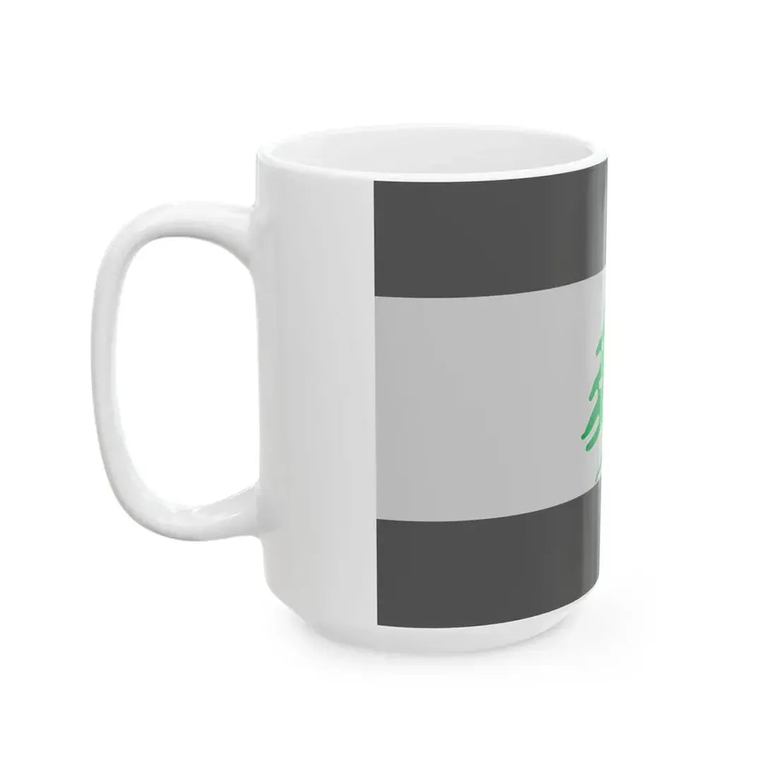 Flag of Lebanon - Cedar Tree (Lebanon) White Coffee Mug - Go Mug Yourself