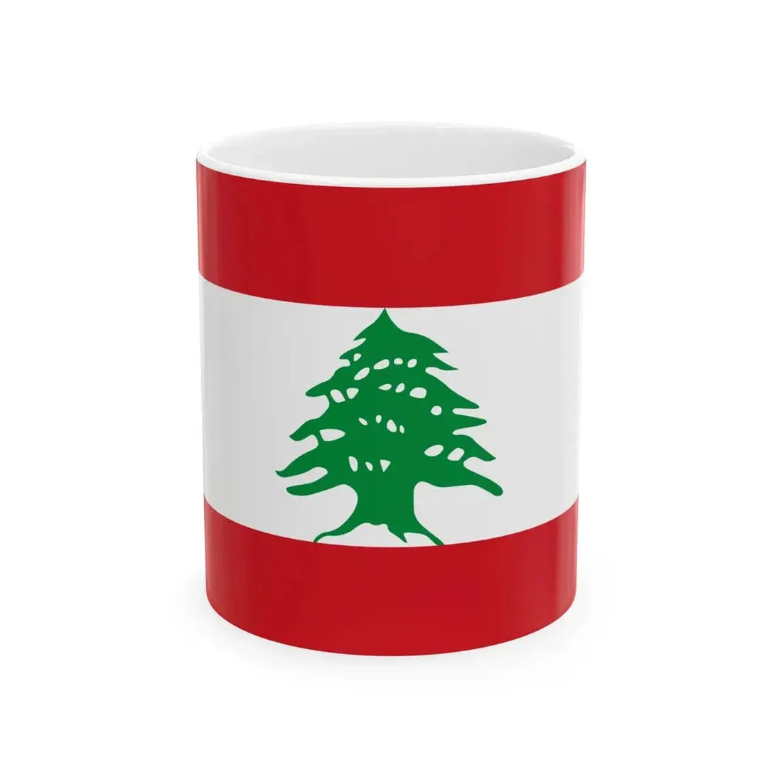 Flag of Lebanon (Lebanon) White Coffee Mug 11oz - Go Mug Yourself