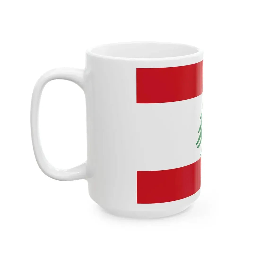 Flag of Lebanon (Lebanon) White Coffee Mug - Go Mug Yourself