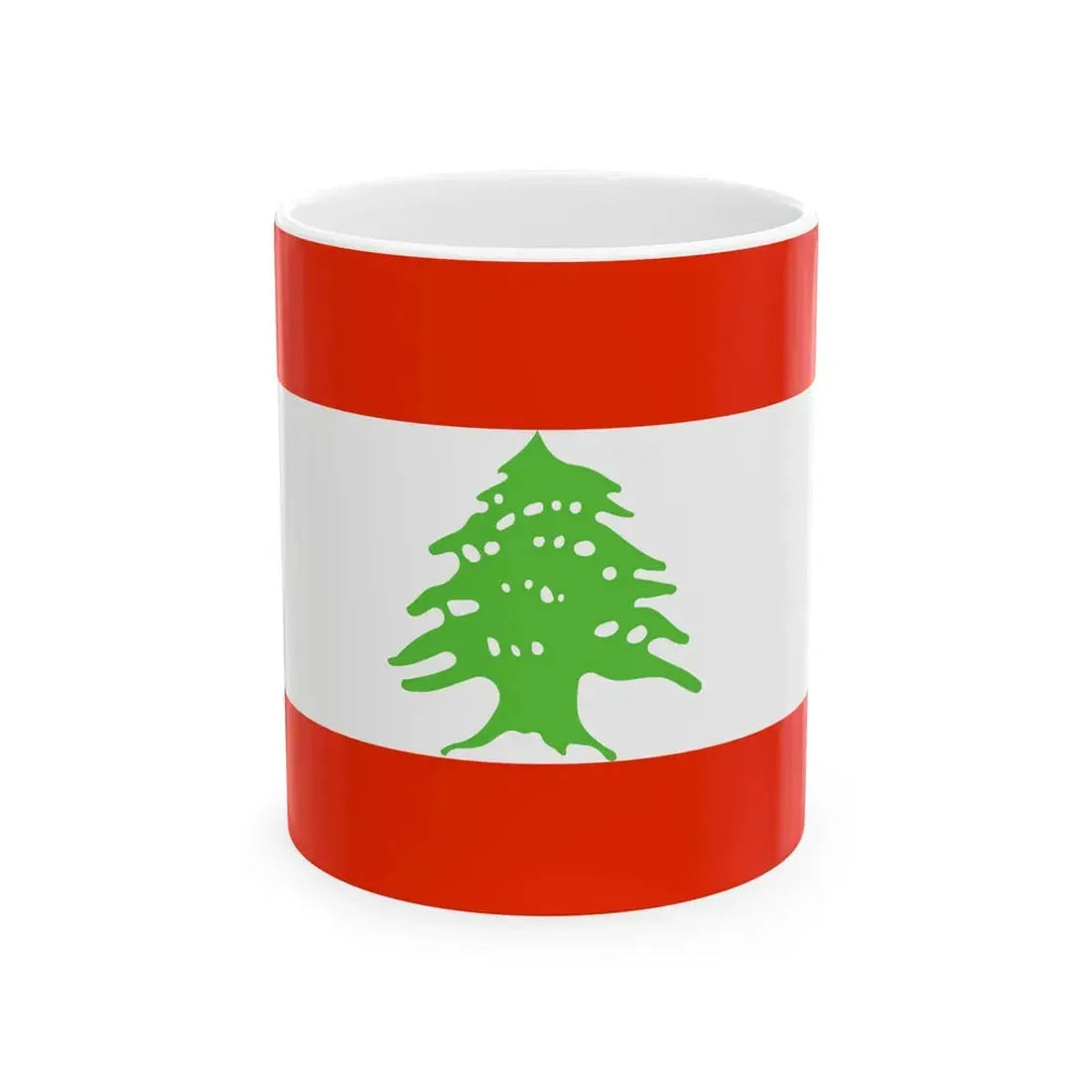 Flag of Lebanon WFB 2000 (Lebanon) White Coffee Mug 11oz - Go Mug Yourself