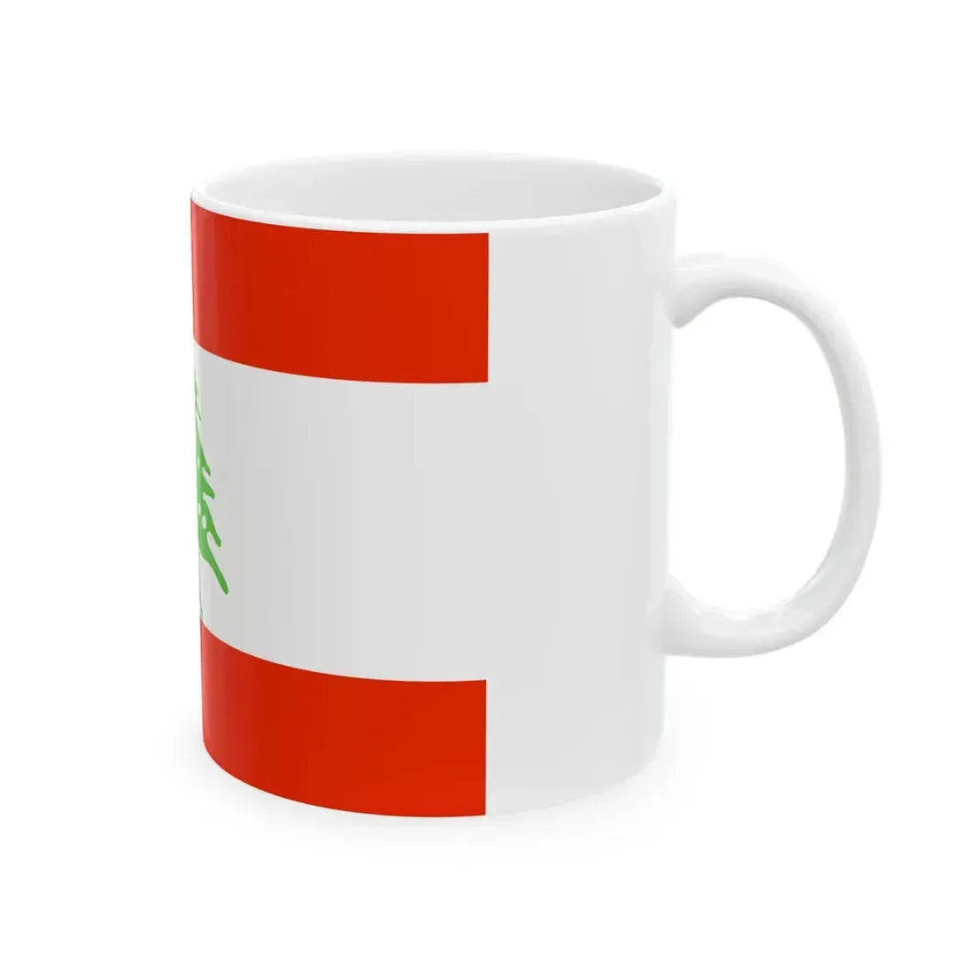 Flag of Lebanon WFB 2000 (Lebanon) White Coffee Mug - Go Mug Yourself