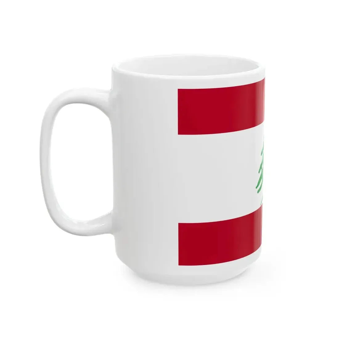 Flag of Lebanon WFB 2004 (Lebanon) White Coffee Mug - Go Mug Yourself