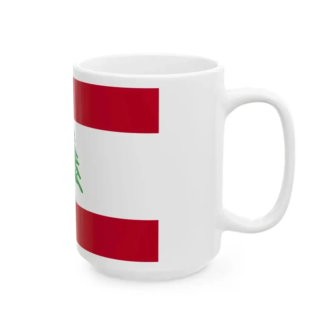 Flag of Lebanon WFB 2004 (Lebanon) White Coffee Mug - Go Mug Yourself