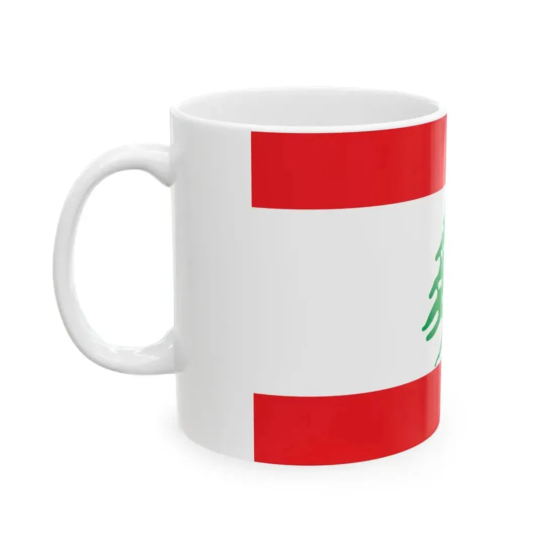 Flag of Lebanon WFB (Lebanon) White Coffee Mug - Go Mug Yourself