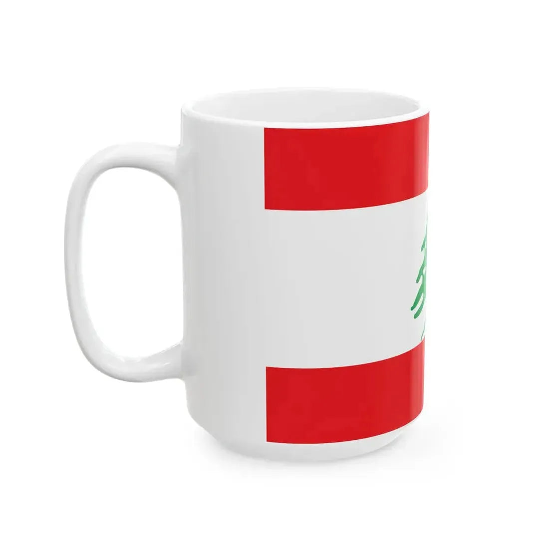 Flag of Lebanon WFB (Lebanon) White Coffee Mug - Go Mug Yourself