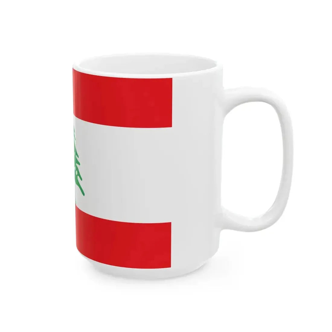 Flag of Lebanon WFB (Lebanon) White Coffee Mug - Go Mug Yourself