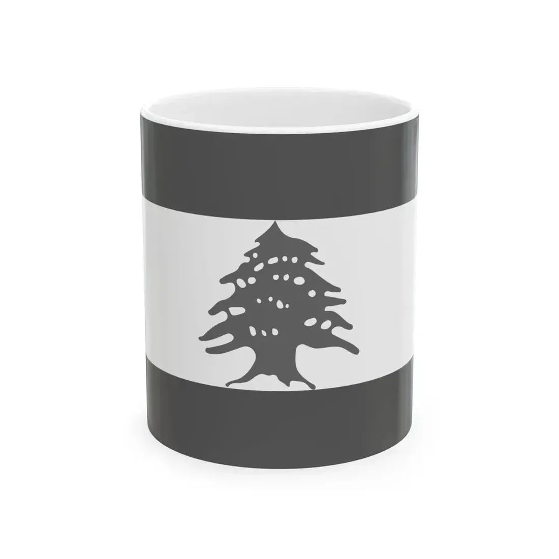 Flag of Lebanon - White (Lebanon) White Coffee Mug 11oz - Go Mug Yourself