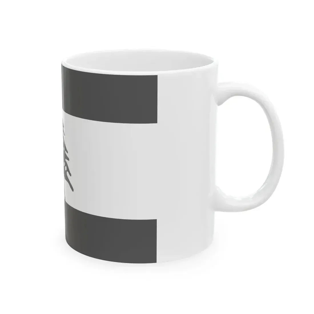 Flag of Lebanon - White (Lebanon) White Coffee Mug - Go Mug Yourself