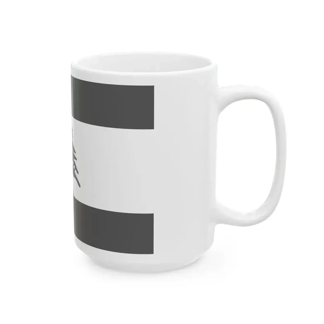 Flag of Lebanon - White (Lebanon) White Coffee Mug - Go Mug Yourself
