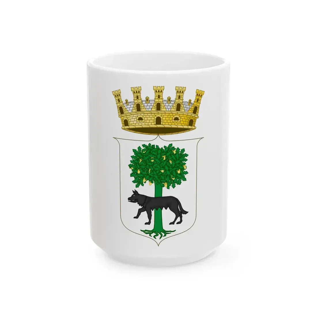 Flag of Lecce (Italy) White Coffee Mug 15oz - Go Mug Yourself