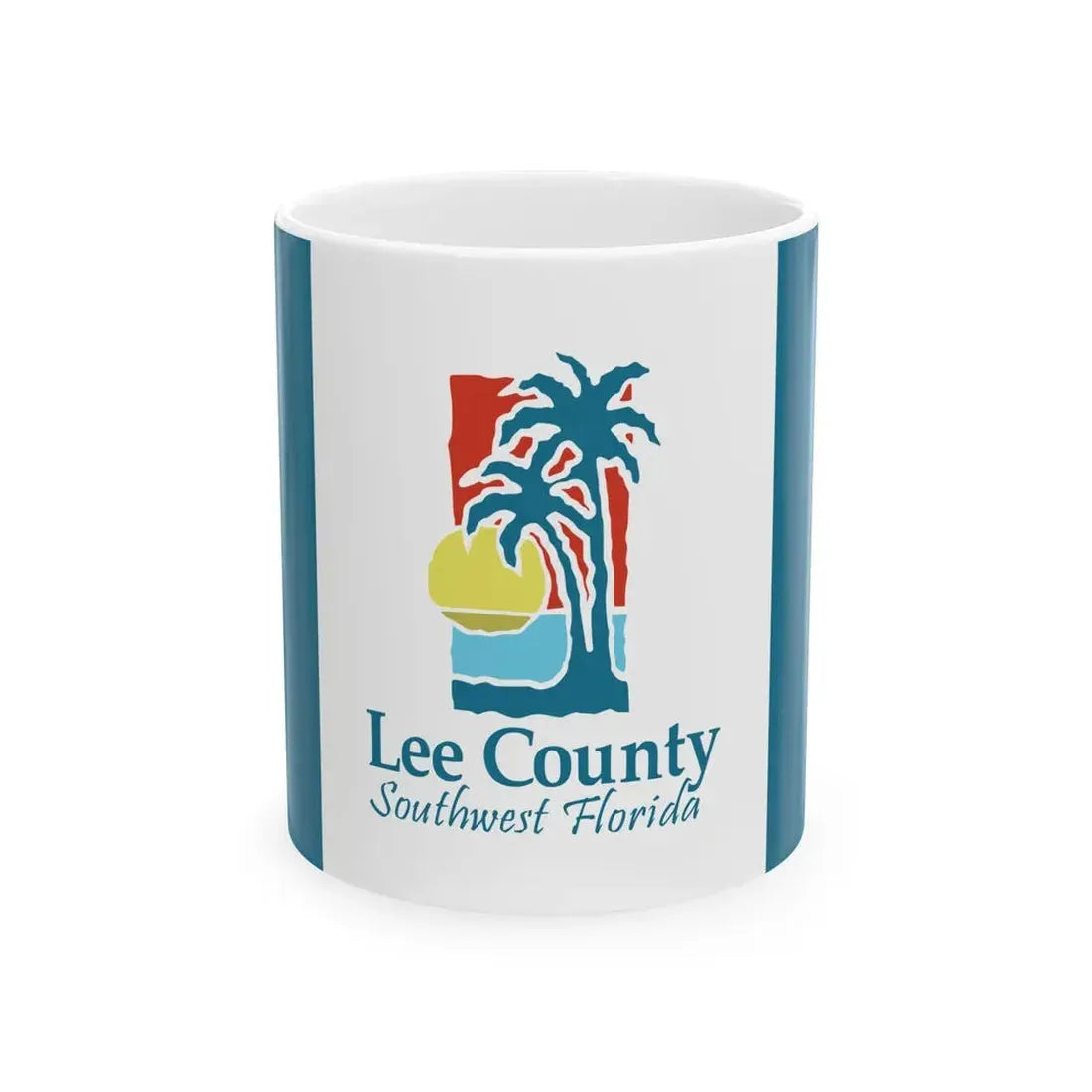 Flag of Lee County Florida (United States) White Coffee Mug 11oz - Go Mug Yourself