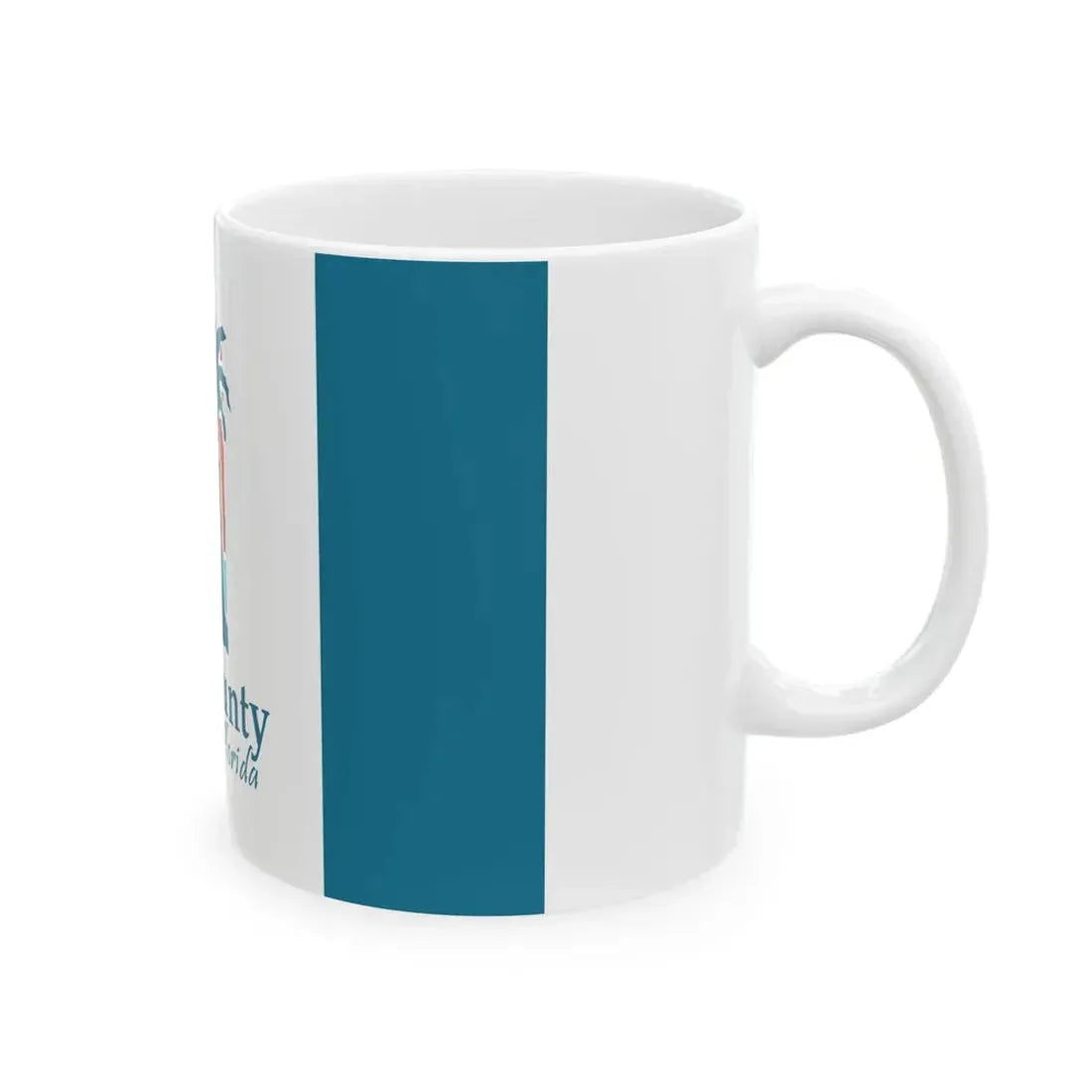 Flag of Lee County Florida (United States) White Coffee Mug - Go Mug Yourself