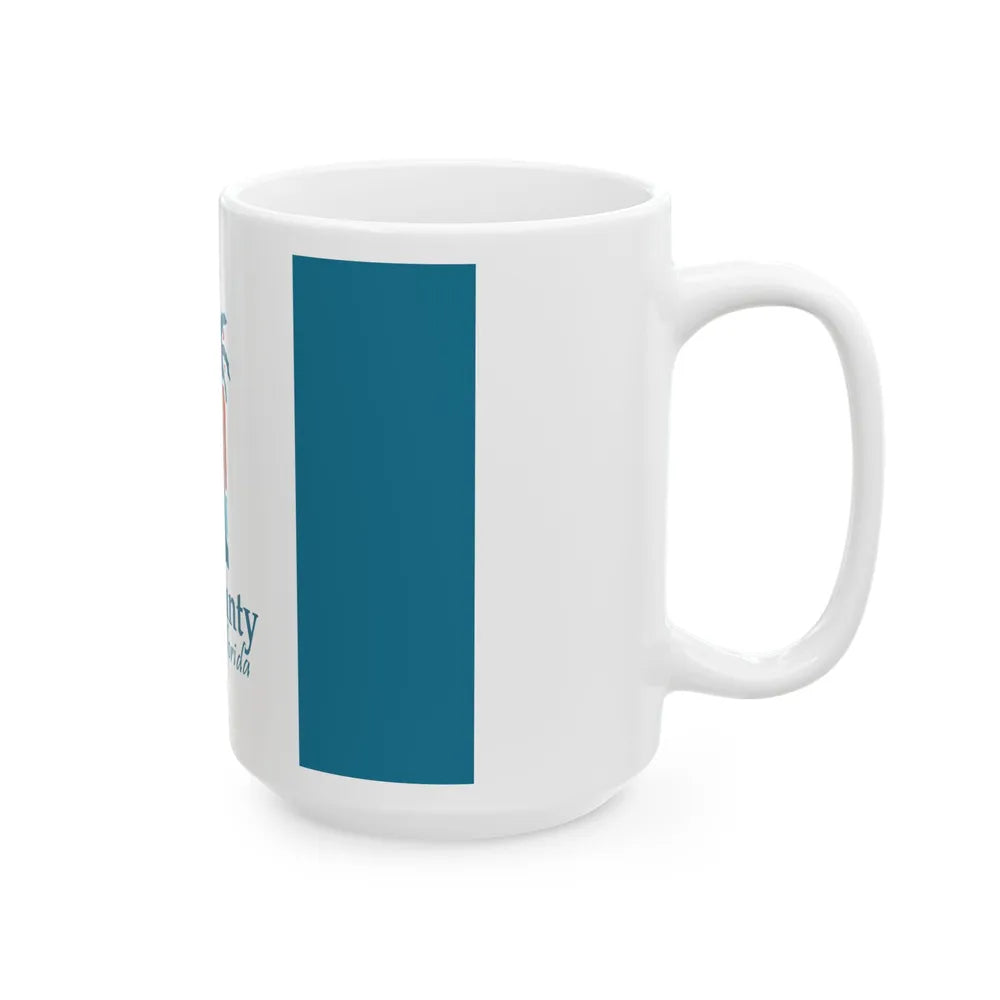 Flag of Lee County Florida (United States) White Coffee Mug - Go Mug Yourself