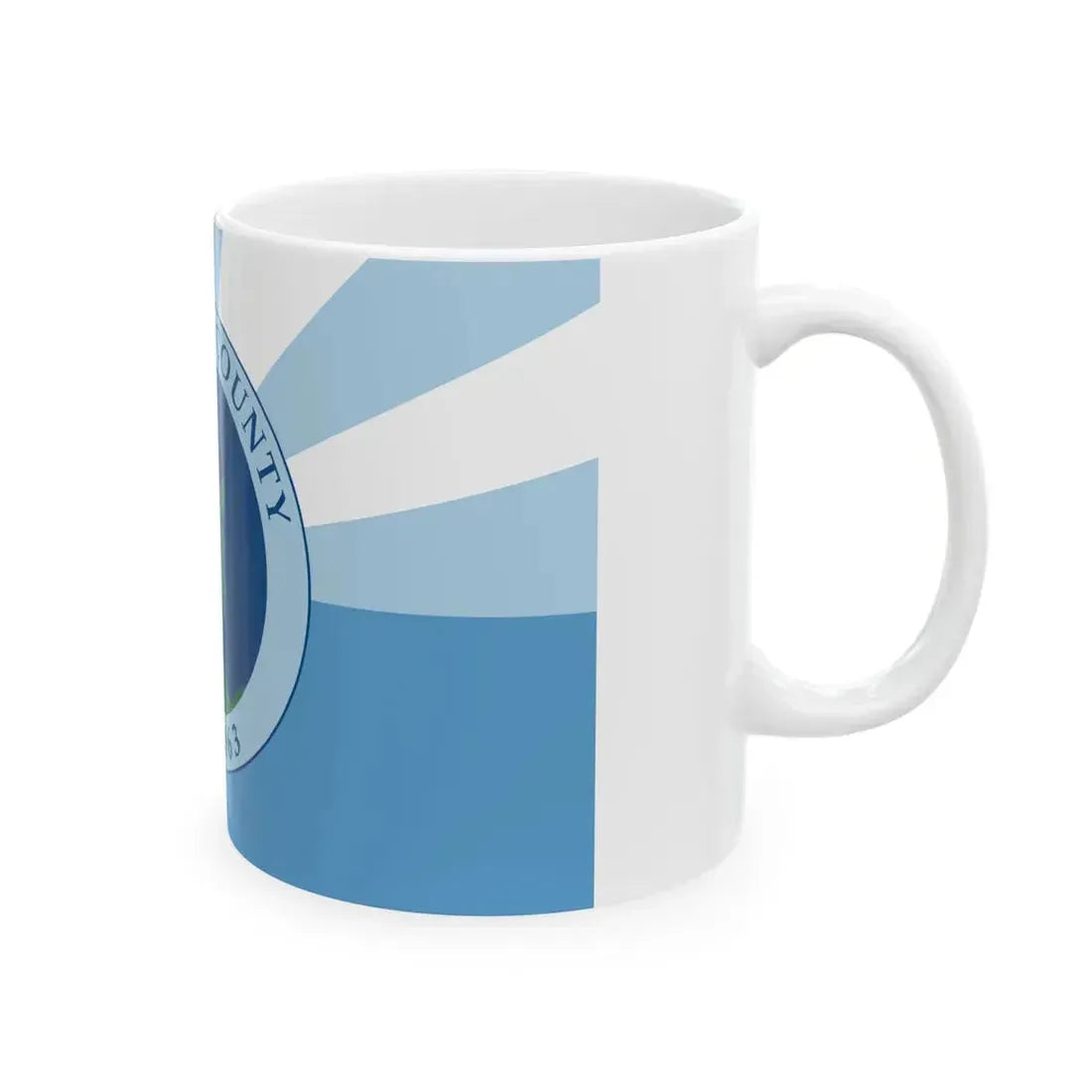 Flag of Leelanau County Michigan (United States) White Coffee Mug - Go Mug Yourself