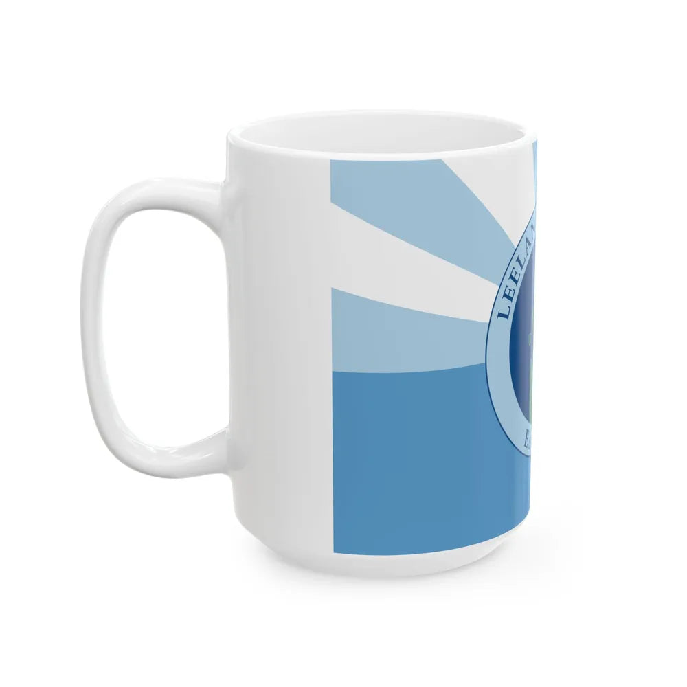 Flag of Leelanau County Michigan (United States) White Coffee Mug - Go Mug Yourself