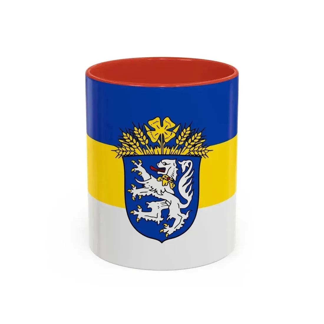 Flag of Leer Germany - Accent Coffee Mug 11oz Red - Go Mug Yourself