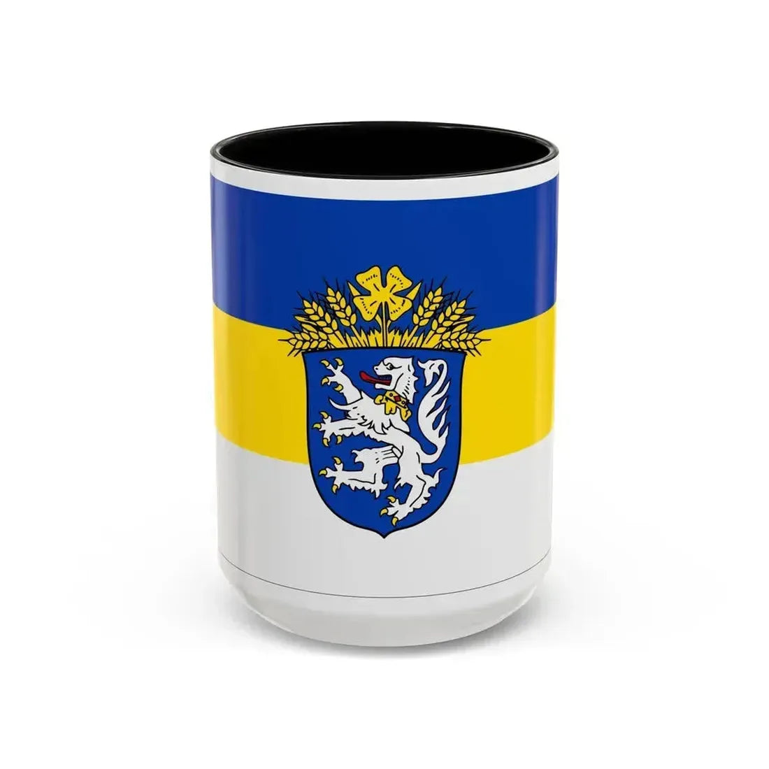 Flag of Leer Germany - Accent Coffee Mug 15oz Black - Go Mug Yourself