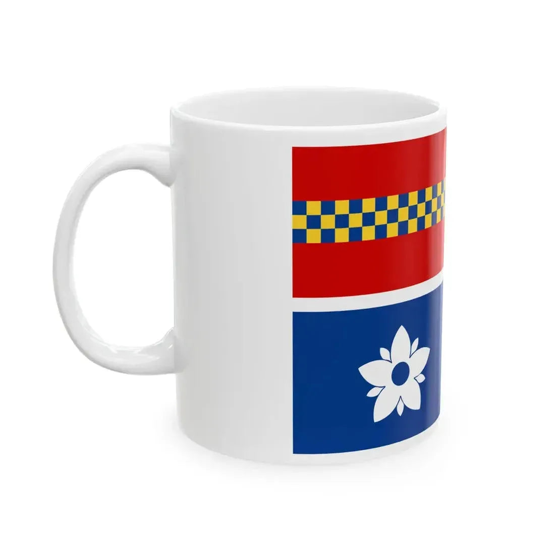Flag of Leesburg Virginia (United States) White Coffee Mug - Go Mug Yourself