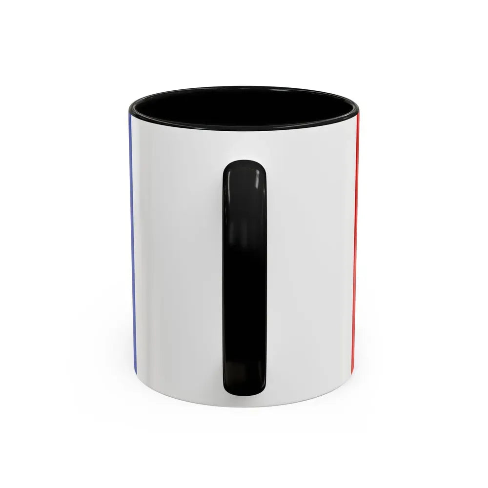 Flag of Leeuwarden the capital of the province of Friesland Netherlands - Accent Coffee Mug - Go Mug Yourself