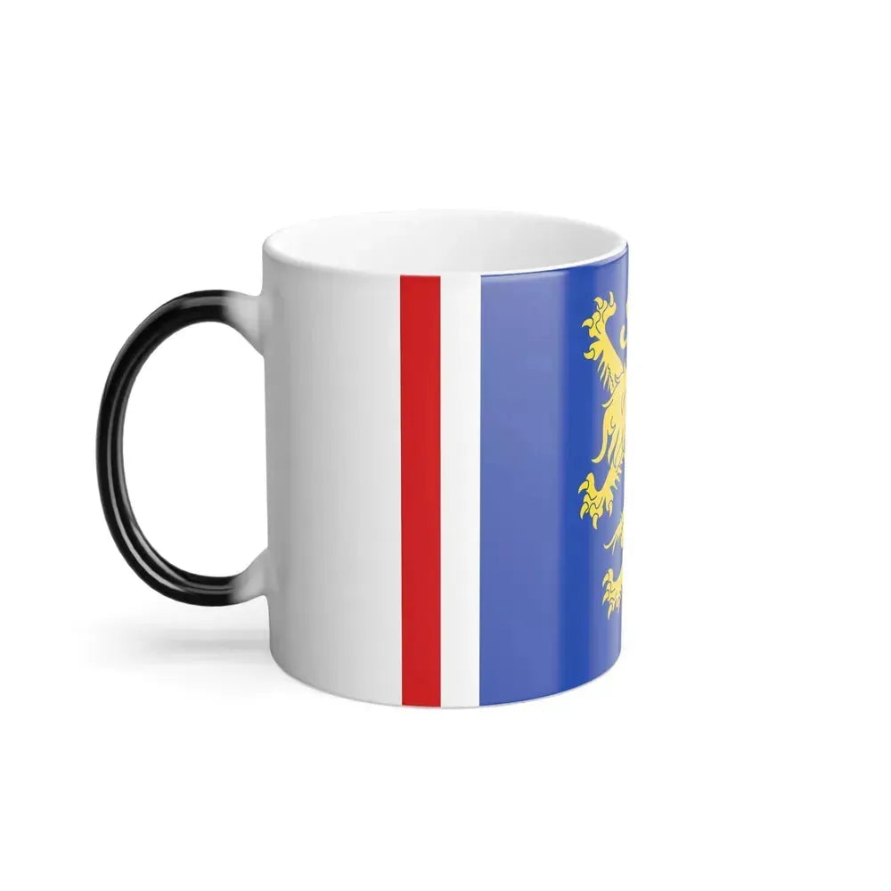 Flag of Leeuwarden the capital of the province of Friesland Netherlands - Color Changing Coffee Mug - Go Mug Yourself
