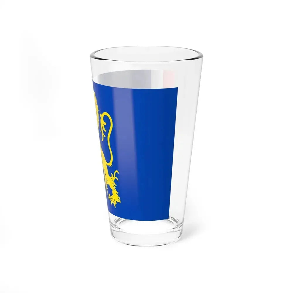 Flag of Leeuwarden the capital of the province of Friesland Netherlands - Pint Glass 16oz - Go Mug Yourself