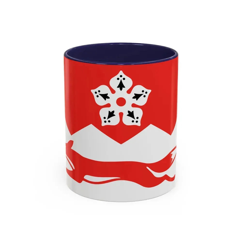 Flag of Leicestershire UK - Accent Coffee Mug 11oz Navy - Go Mug Yourself