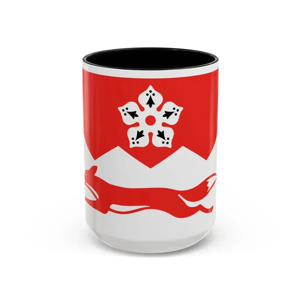 Flag of Leicestershire UK - Accent Coffee Mug 15oz Black - Go Mug Yourself