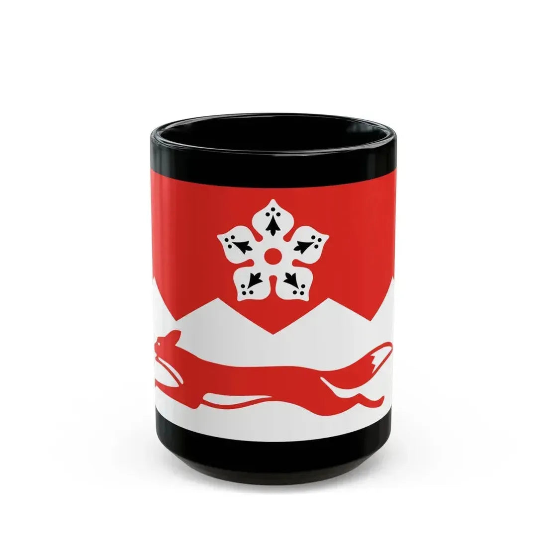 Flag of Leicestershire UK - Black Coffee Mug 15oz - Go Mug Yourself
