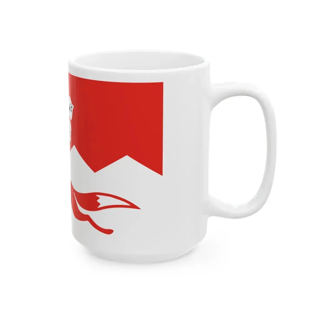 Flag of Leicestershire UK - White Coffee Mug - Go Mug Yourself