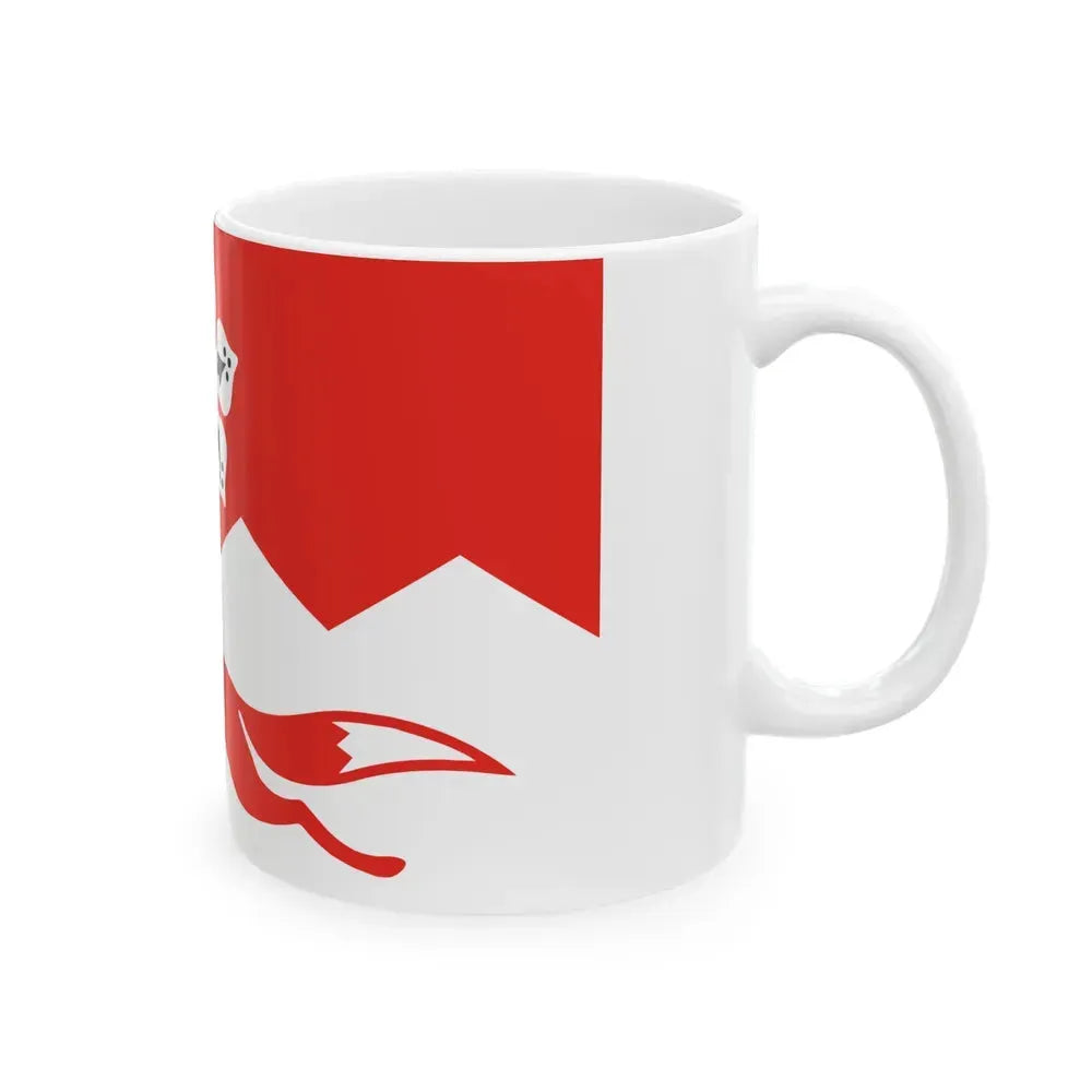 Flag of Leicestershire UK - White Coffee Mug - Go Mug Yourself
