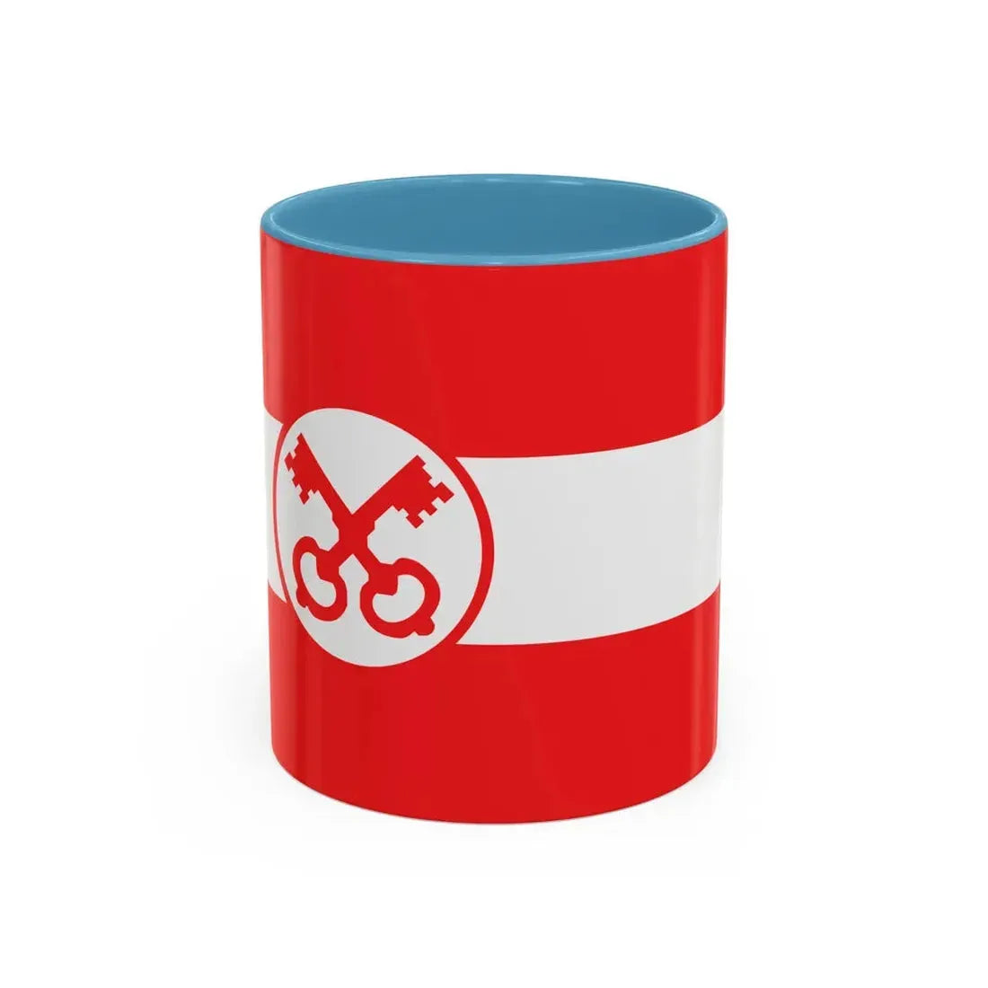 Flag of Leiden The Holland city of the oldest Dutch university Leiden University and Birthplace of Rembrandt Rembrandt Netherlands - Accent Coffee Mug 11oz Light Blue - Go Mug Yourself