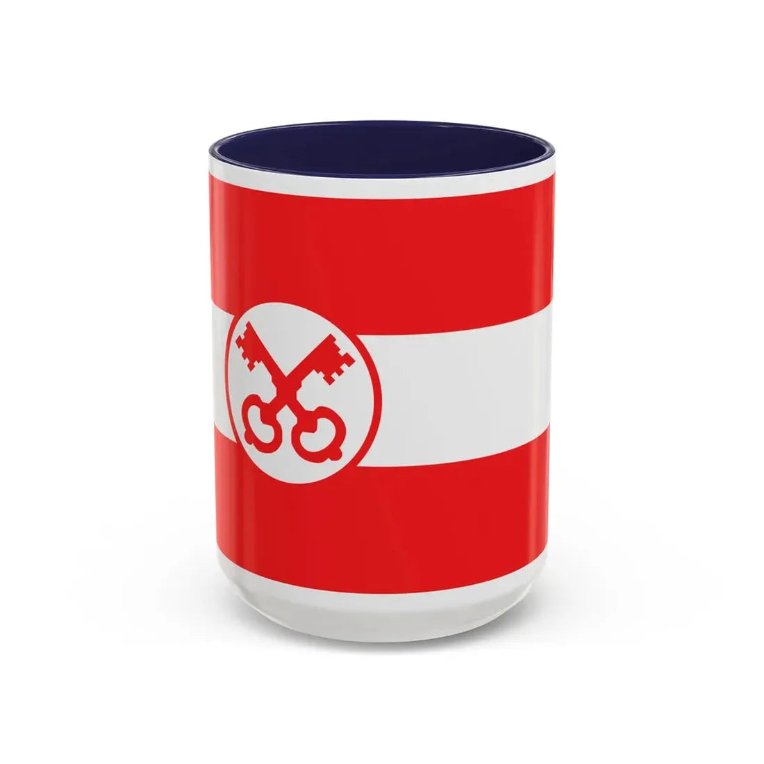 Flag of Leiden The Holland city of the oldest Dutch university Leiden University and Birthplace of Rembrandt Rembrandt Netherlands - Accent Coffee Mug 15oz Navy - Go Mug Yourself
