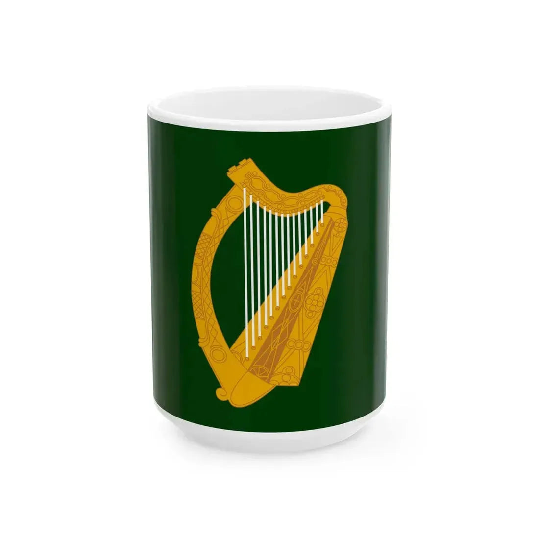 Flag of Leinster (Ireland) White Coffee Mug 15oz - Go Mug Yourself
