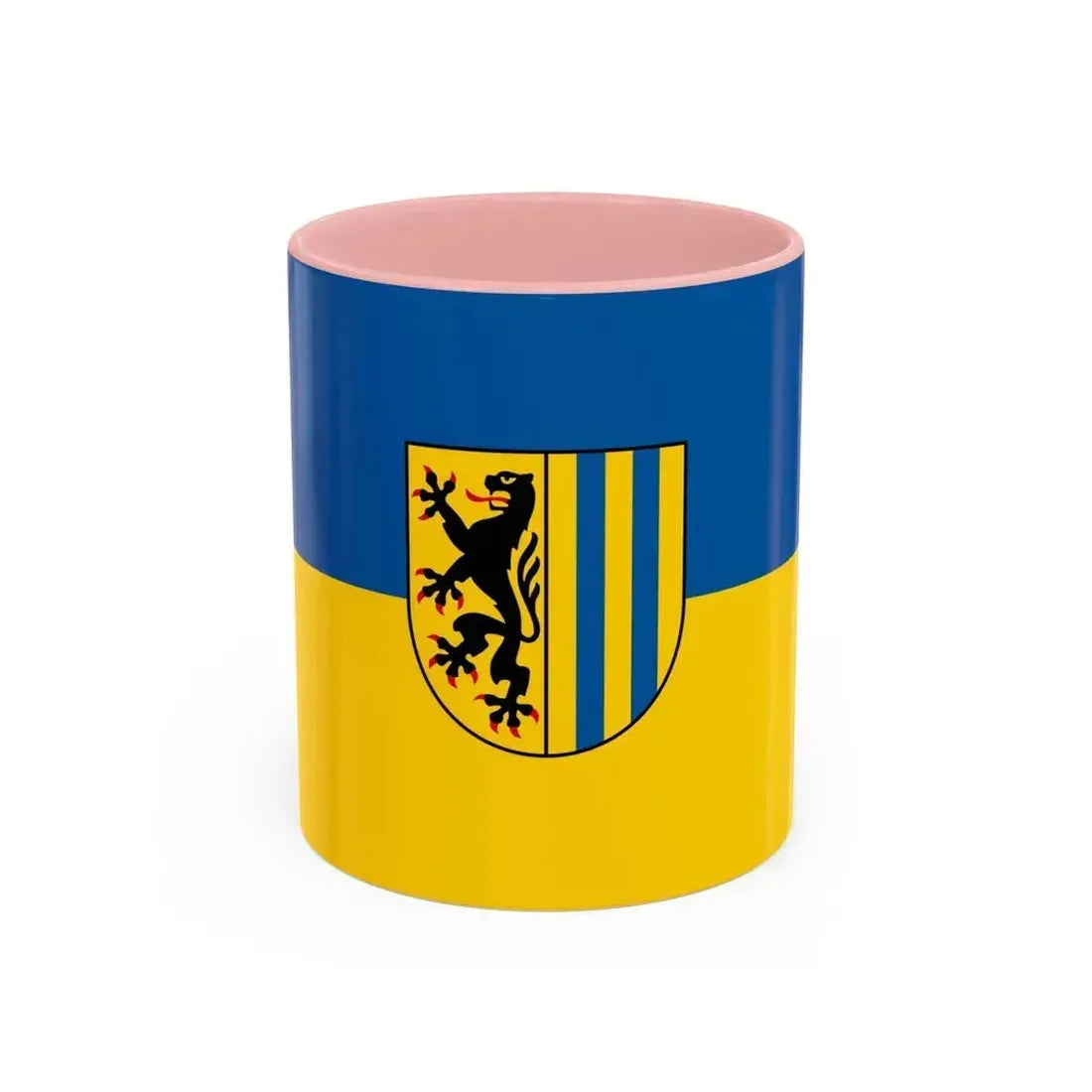 Flag of Leipzig 2 Germany - Accent Coffee Mug 11oz Pink - Go Mug Yourself