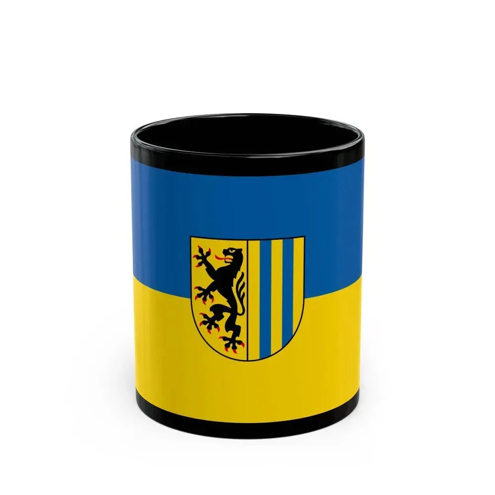 Flag of Leipzig 2 Germany - Black Coffee Mug 11oz - Go Mug Yourself