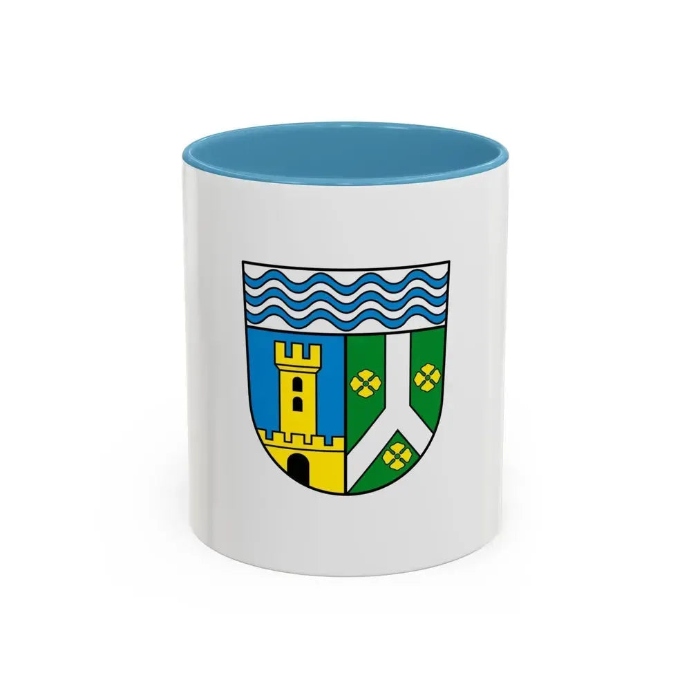 Flag of Leipzig Germany - Accent Coffee Mug 11oz Light Blue - Go Mug Yourself
