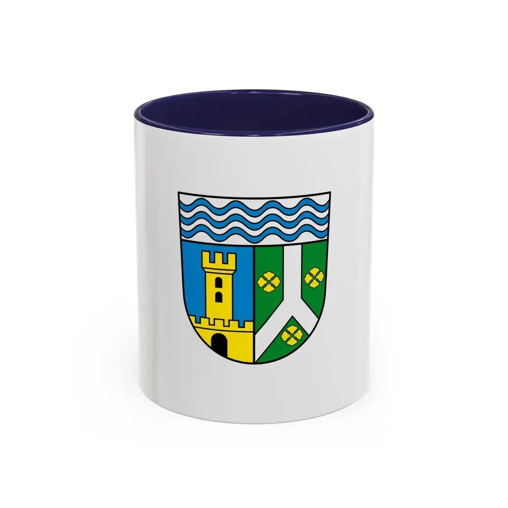 Flag of Leipzig Germany - Accent Coffee Mug 11oz Navy - Go Mug Yourself