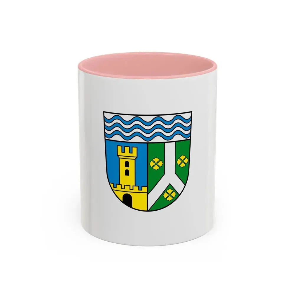 Flag of Leipzig Germany - Accent Coffee Mug 11oz Pink - Go Mug Yourself