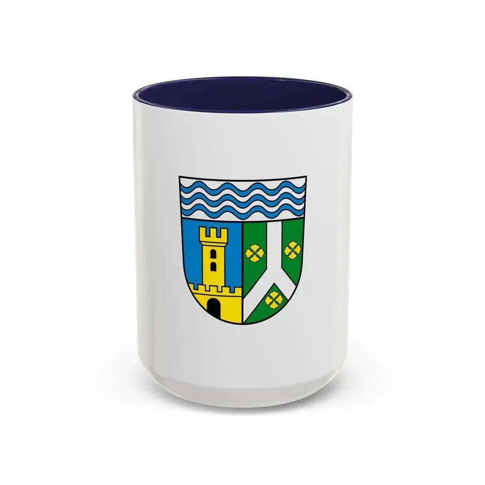 Flag of Leipzig Germany - Accent Coffee Mug 15oz Navy - Go Mug Yourself