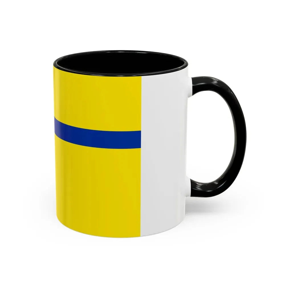 Flag of Lelystad the capital of the province of Flevoland Netherlands - Accent Coffee Mug - Go Mug Yourself