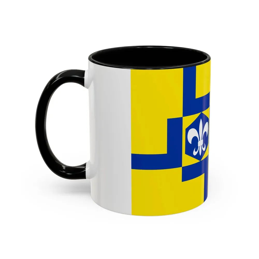 Flag of Lelystad the capital of the province of Flevoland Netherlands - Accent Coffee Mug - Go Mug Yourself